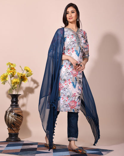 multicolour printed  kurta