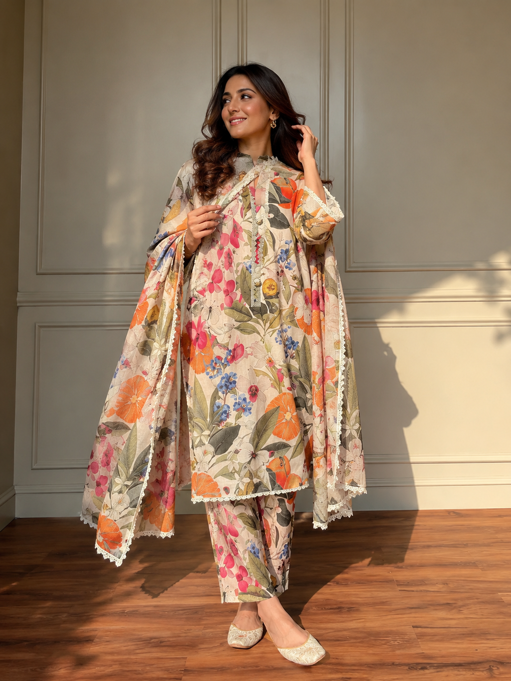 Royal Petal Ensemble summer kurta set
