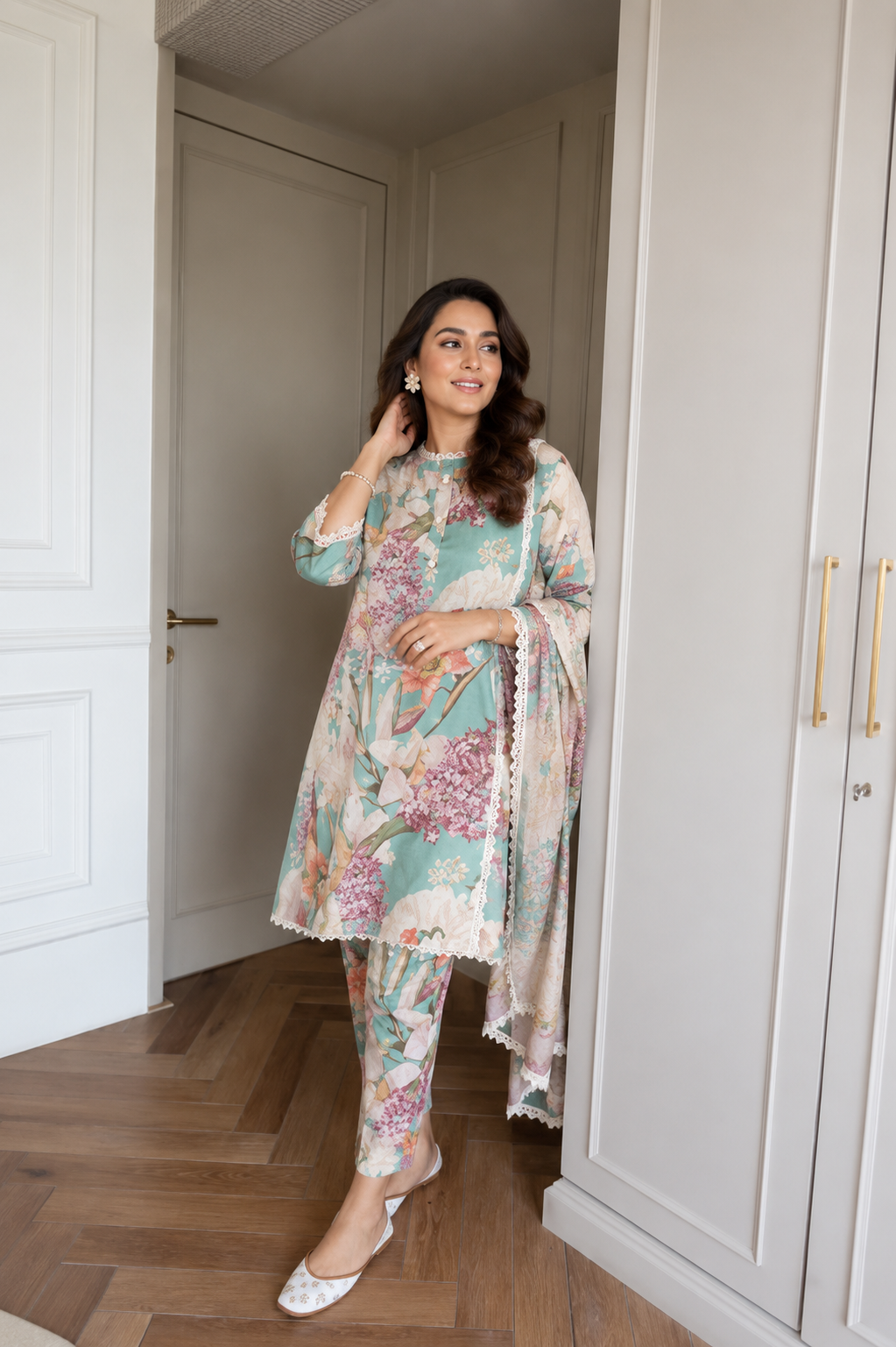 Mint Petal Ensemble kurta set