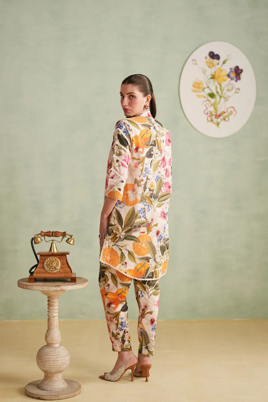 Elegant Floral Lawn 3-Piece Suit